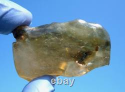 Libyan Desert Glass Meteorite Tektite impact Cintamani(310 ct)Dimple Green Gem