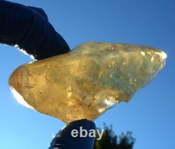 Libyan Desert Glass Meteorite Tektite impact Cintamani(400 crt) ancient tool