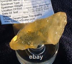 Libyan Desert Glass Meteorite Tektite impact Cintamani(400 crt) ancient tool