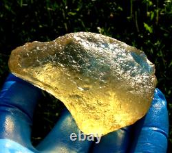 Libyan Desert Glass Meteorite Tektite impact Cintamani(650 ct) Dimples Gem AAAA