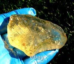 Libyan Desert Glass Meteorite Tektite impact Cintamani(650 ct) Dimples Gem AAAA