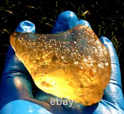 Libyan Desert Glass Meteorite Tektite impact Cintamani(650 ct) Dimples Gem AAAA