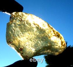 Libyan Desert Glass Meteorite Tektite impact Cintamani(650 ct) Dimples Gem AAAA