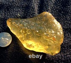 Libyan Desert Glass Meteorite Tektite impact Cintamani(650 ct) Dimples Gem AAAA