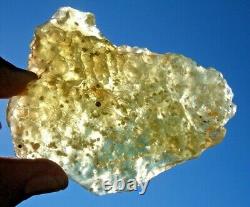 Libyan Desert Glass Meteorite Tektite impact Cintamani(760 ct)cristobalite Gem