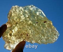 Libyan Desert Glass Meteorite Tektite impact Cintamani(760 ct)cristobalite Gem