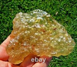 Libyan Desert Glass Meteorite Tektite impact Cintamani(760 ct)cristobalite Gem