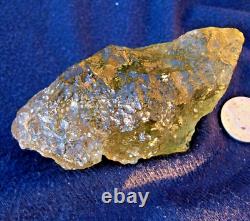 Libyan Desert Glass Meteorite Tektite impact Cintamani(825 ct)Dimples Flat Gem