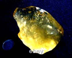 Libyan Desert Glass Meteorite Tektite impact Dimples (460 crt) Soft Flat Gem