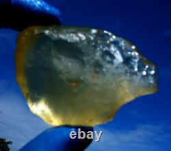 Libyan Desert Glass Meteorite Tektite impact Dimples (460 crt) Soft Flat Gem