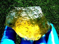 Libyan Desert Glass Meteorite Tektite impact Dimples (775 ct)dimples Green Gem