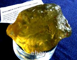 Libyan Desert Glass Meteorite Tektite impact Dimples (775 ct)dimples Green Gem