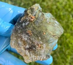 Libyan Desert Glass Meteorite Tektite impact specimen(1000 crt)Super Gem Dark