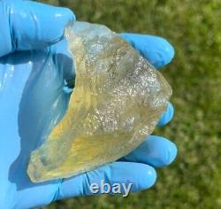 Libyan Desert Glass Meteorite Tektite impact specimen(1005 crt)Dimples Gem AAAA