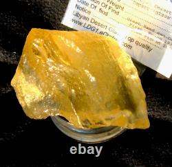 Libyan Desert Glass Meteorite Tektite impact specimen(1005 crt)Dimples Gem AAAA