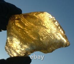 Libyan Desert Glass Meteorite Tektite impact specimen(1005 crt)Dimples Gem AAAA