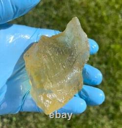 Libyan Desert Glass Meteorite Tektite impact specimen(1005 crt)Dimples Gem AAAA