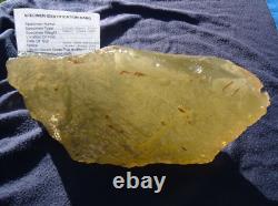 Libyan Desert Glass Meteorite Tektite impact specimen(10300 crt)Very big (2 Kg)