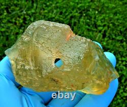 Libyan Desert Glass Meteorite Tektite impact specimen(1055 ct)Big Natural Hole