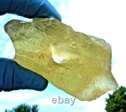 Libyan Desert Glass Meteorite Tektite impact specimen(1055 ct)Big Natural Hole