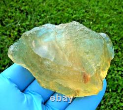 Libyan Desert Glass Meteorite Tektite impact specimen(1055 ct)Big Natural Hole