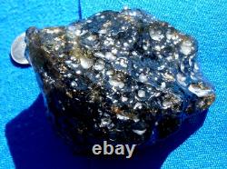 Libyan Desert Glass Meteorite Tektite impact specimen(1077 crt) Dark Black Gem