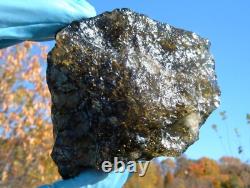 Libyan Desert Glass Meteorite Tektite impact specimen(1077 crt) Dark Black Gem