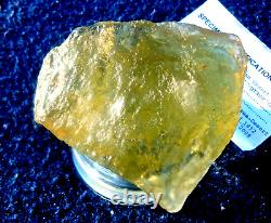 Libyan Desert Glass Meteorite Tektite impact specimen(1100 crt)Fully Green Gem