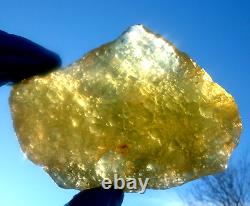 Libyan Desert Glass Meteorite Tektite impact specimen(1100 crt)Fully Green Gem