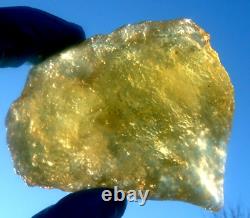 Libyan Desert Glass Meteorite Tektite impact specimen(1100 crt)Fully Green Gem