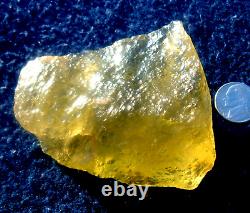 Libyan Desert Glass Meteorite Tektite impact specimen(1100 crt)Fully Green Gem