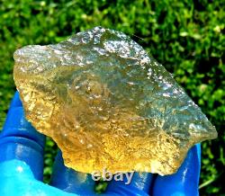 Libyan Desert Glass Meteorite Tektite impact specimen(1110 crt)Top Quality Gem