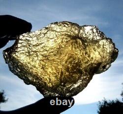 Libyan Desert Glass Meteorite Tektite impact specimen(1110 crt)Top Quality Gem