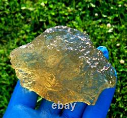 Libyan Desert Glass Meteorite Tektite impact specimen(1110 crt)Top Quality Gem