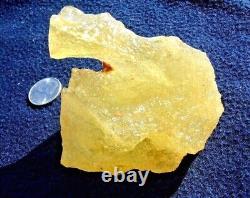 Libyan Desert Glass Meteorite Tektite impact specimen(1127 crt)Dimples GEM AAA