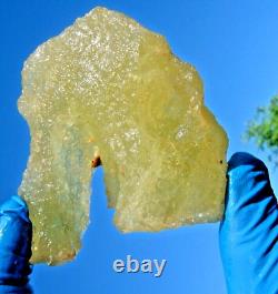 Libyan Desert Glass Meteorite Tektite impact specimen(1127 crt)Dimples GEM AAA