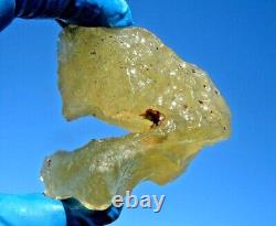 Libyan Desert Glass Meteorite Tektite impact specimen(1127 crt)Dimples GEM AAA