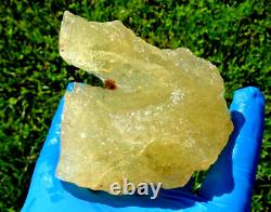 Libyan Desert Glass Meteorite Tektite impact specimen(1127 crt)Dimples GEM AAA