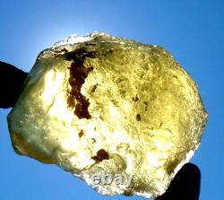 Libyan Desert Glass Meteorite Tektite impact specimen(1150 crt) Big Green Gem