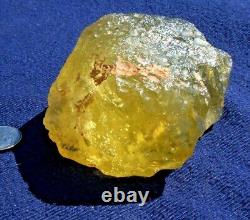 Libyan Desert Glass Meteorite Tektite impact specimen(1150 crt) Big Green Gem