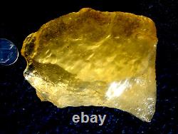 Libyan Desert Glass Meteorite Tektite impact specimen(1190 ct)Dimples Gem A+