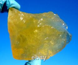 Libyan Desert Glass Meteorite Tektite impact specimen(1190 ct)Dimples Gem A+