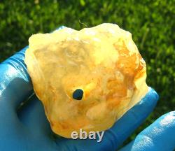 Libyan Desert Glass Meteorite Tektite impact specimen(1200 crt) Natural Hole