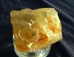 Libyan Desert Glass Meteorite Tektite impact specimen(1200 crt) Natural Hole