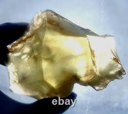 Libyan Desert Glass Meteorite Tektite impact specimen(1225 ct)Flat Soft yellow