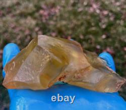 Libyan Desert Glass Meteorite Tektite impact specimen(1225 ct)Flat Soft yellow