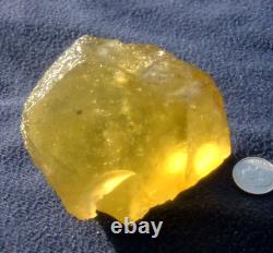 Libyan Desert Glass Meteorite Tektite impact specimen(1250 crt)Yellow Gem AAAA