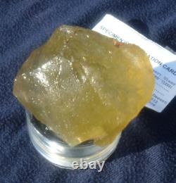 Libyan Desert Glass Meteorite Tektite impact specimen(1250 crt)Yellow Gem AAAA