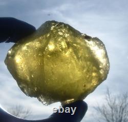 Libyan Desert Glass Meteorite Tektite impact specimen(1250 crt)Yellow Gem AAAA