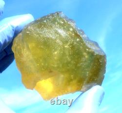 Libyan Desert Glass Meteorite Tektite impact specimen(1250 crt)Yellow Gem AAAA